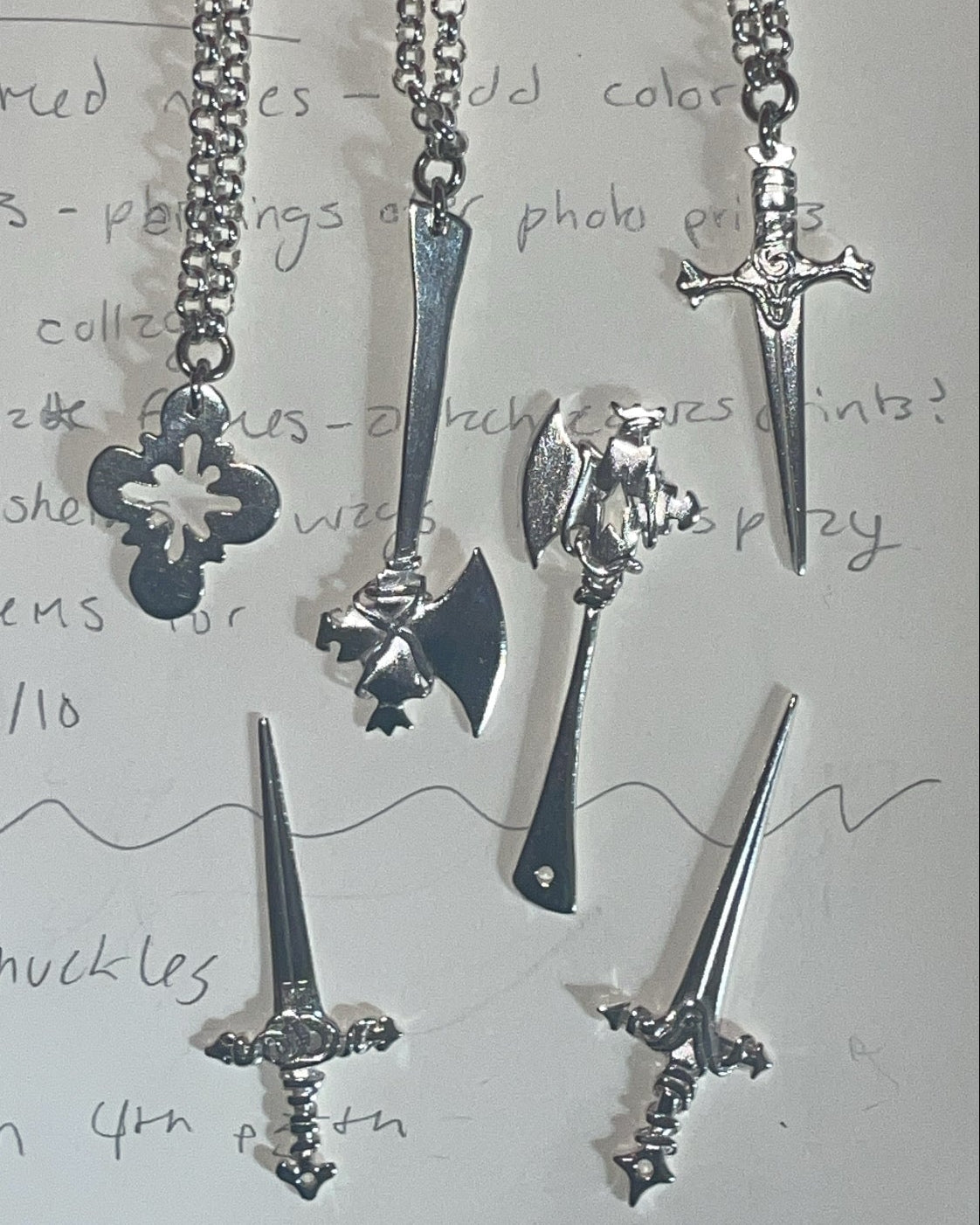 Dagger Pendant Necklace