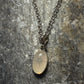 Moonstone Starburst Pendant on Silver Plated Chain