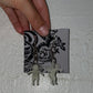 glow in the dark cherub earrings