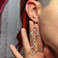 Silver Diamond Earrings
